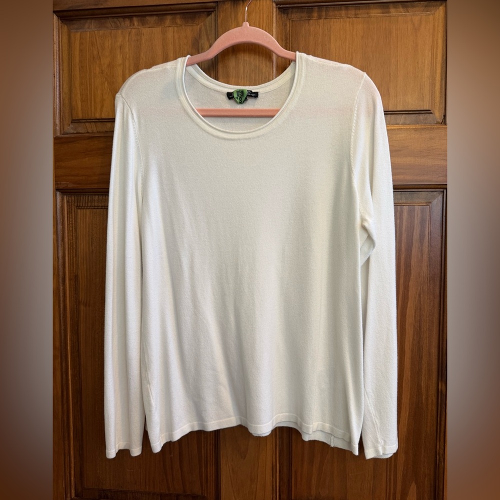 White Long Sleeve Top